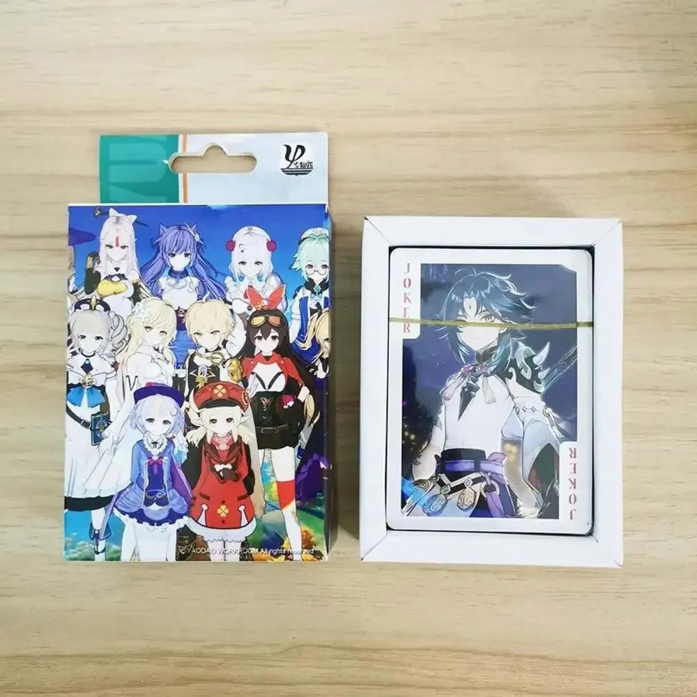 Us seller 54Pcs Cards Anime Genshin Impact Cosplay Board Game Cards Jujutsu Demo